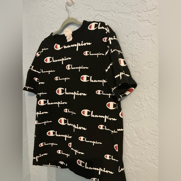 Champion Black and White Logo Tee - Picture 3 of 7